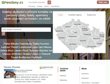 Tablet Screenshot of penziony.cz